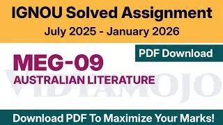 IGNOU MEG 09 Solved Assignment 2025-26 PDF Download