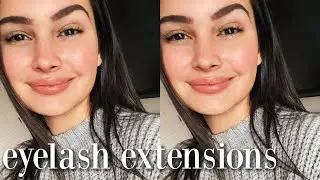 getting eyelash extensions, shopping & self-care | vlog