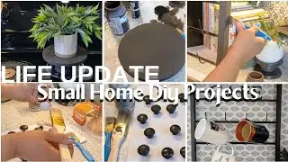 LIFE UPDATE VLOG:SMALL LOW-INCOME APARTMENT/SMALL HOME #diyprojects