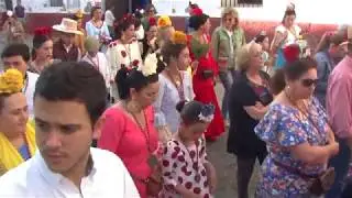 Salida hacia la Aldea del Rocio de Nuestra Hermandad del Rocio de Olivares