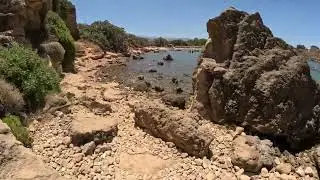Minoan secret beach near Chania Crete Greece - Theodorakis cave