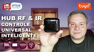 HUB RF & IR Tuya - Controle Universal para Casa Inteligente - Automatize TV, AR, Ventilador, etc...