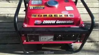 All Power 2000 Watt Generator - Starting It Up