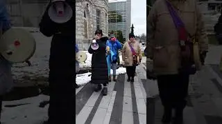 Protest Rally to Stop Bill 23 & Protect the Green Belt in Coldwater, ON, Canada - December 2, 2022.