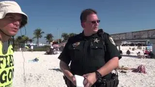 POLICE PRESSURE, WHILE OPEN AIR PREACHING AT FT. MYERS BEACH