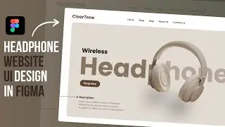 Headphone Website UI Design In Figma | Figma Design | Figma Website | UI/UX