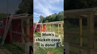 Mom&rsquo;s chicken coop is done! #chickencoop