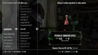 Skyrim - Making More Good Potions with Dwarven Oil