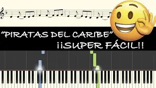 Piratas del caribe (SUPER F&Aacute;CIL) + Partitura gratuita [Tutorial synthesia para piano]