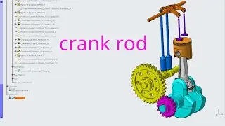 Bielle manivelle  crank rod animation