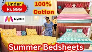 Cotton Bedsheets Haul | Summer Besheets | King Size Bedsheets | #bedsheets #haul #shopping #home