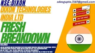 DIXON SHARE : FRESH BREAKDOWN | DIXON TECHNOLOGIES INDIA SHARE  | DIXON TECHNOLOGIES SHARE