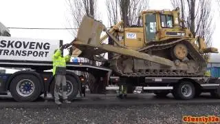 4K| Scania R730 Loads & Hauls A CAT D6H LGP Dozer