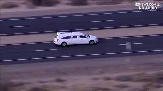 A funeral procession for a 19-year veteran of the Chandler Police Department  is underway