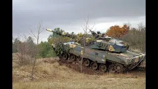 German Leopard 1A5 destroyed and abandoned in Ukraine