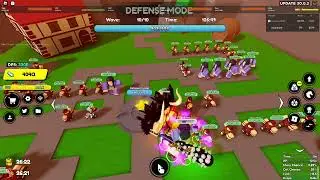 Anime Fighter Simulator Update 30 Doing the new Defence mode (2 hours long) with super drop boost