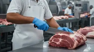 Inside the Modern Pork Factory 🐖Pork Meat Mass Production 🏭 Full Process