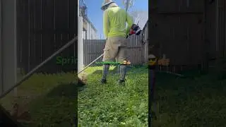 #lawncare #spring #weedeater #echo #mowing #socks 😎