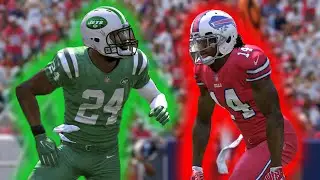 BUFFALO BILLS VS NEW YORK JETS- COLOR RUSH JERSEYS- MADDEN 17 GAMEPLAY SIMULATION