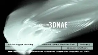 Sneak Peak. 3DNAE in Adobe After Effects - 4 Million + Counting