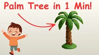 Super Easy Clay Palm Tree for Kids | Fun & Easy Craft for Kids