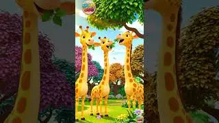 Funny Giraffe Eating Leaves 🦒 | Smart Zoo Animals for Kids | Learn with Fun at the Zoo!