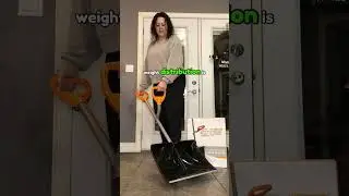 Ergie 18 Steel Shaft Snow Shovel Review &ndash; Easy Snow Clearing!
