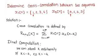 Solved Problem: Cross Correlation