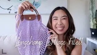 Longchamp Le Pliage Filet Net Bag! | Unboxing, First Impressions, Review, Mod Shots!!!