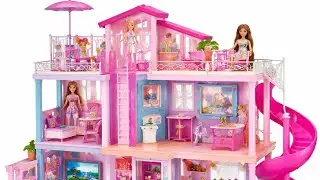 8 Minutes Satisfying Unboxing Barbie Princess Bed & Furniture Play Set Review Toys | ASMR