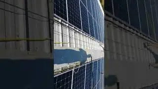 Solar panel cleaning in Okehampton, Devon.
