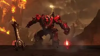 The Dark Lord Boss Fight - Super Shotgun and Sentinel Hammer only (DOOM Eternal, Nightmare, PS4)