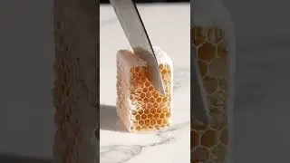 Slicing Frozen Honeycomb in Slow Motion
