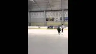 Eric carreras, Hogan davidson, and Jake kupsky open hockey with luke