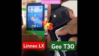 geo t30 4g VS linnex lx 4g review. Battery comparison. android button phone. #lx4g #geot30 #shorts