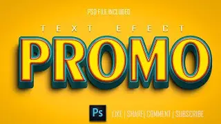 HOW TO CREATE 3D TEXT EFFECT IN PHOTOSHOP #photoshoptexteffect