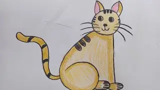 How To Draw A Cat From 61|How To Turn 61 Into A Cute Cat|Easy Cat Drawing Step By Step|Cat Drawing|