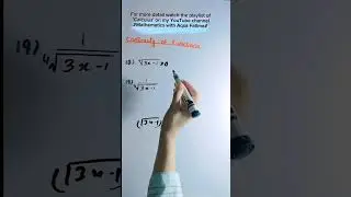 Continuity of function #shorts #maths #tricks #youtubeshorts #bs #bsc #ms #msc #PhD #afmathe #ppsc