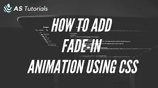 How to add fade-in animation to text using HTML and CSS