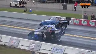 NHRA Gatornationals Gainesville Top Alcohol Funny Cars  unbelivable loud V8 Sound 2024