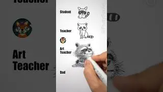 Daddy vs Artist how to draw Rocket Raccoon. Who will win?