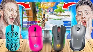 PRO VS YOUTUBER S&Oacute; QUE COM PIOR E MELHOR MOUSE!