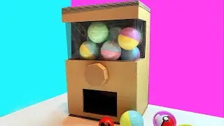 DIY GASHAPON MACHINE FROM CARDBOARD