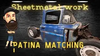 Ford F100- FAKE patina matching! (Cab corner replacement)