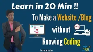 👋How to Make a Blog - Quick & Easy 👨&zwj;🏫 Learn in 20 Minutes 👐 Without Knowing Coding !!