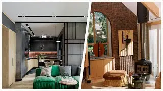 75 Living Space With Red Walls And A Metal Fireplace Design Ideas You'll Love 🔴