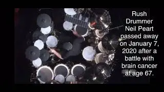 Rush Drummer Neil Peart Memorial Blast