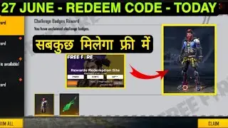 27 JUNE REDEEM CODE STREET BOY BUNDLE & POKER MP40 SKIN REDEEM CODE | FF REDEEM CODE