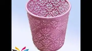 Metal Stationery Set & Metal Waste Bin