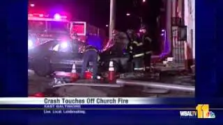 Car Crashes Into Church